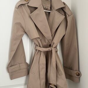 Jou Jou Women's Tan Trench Coat